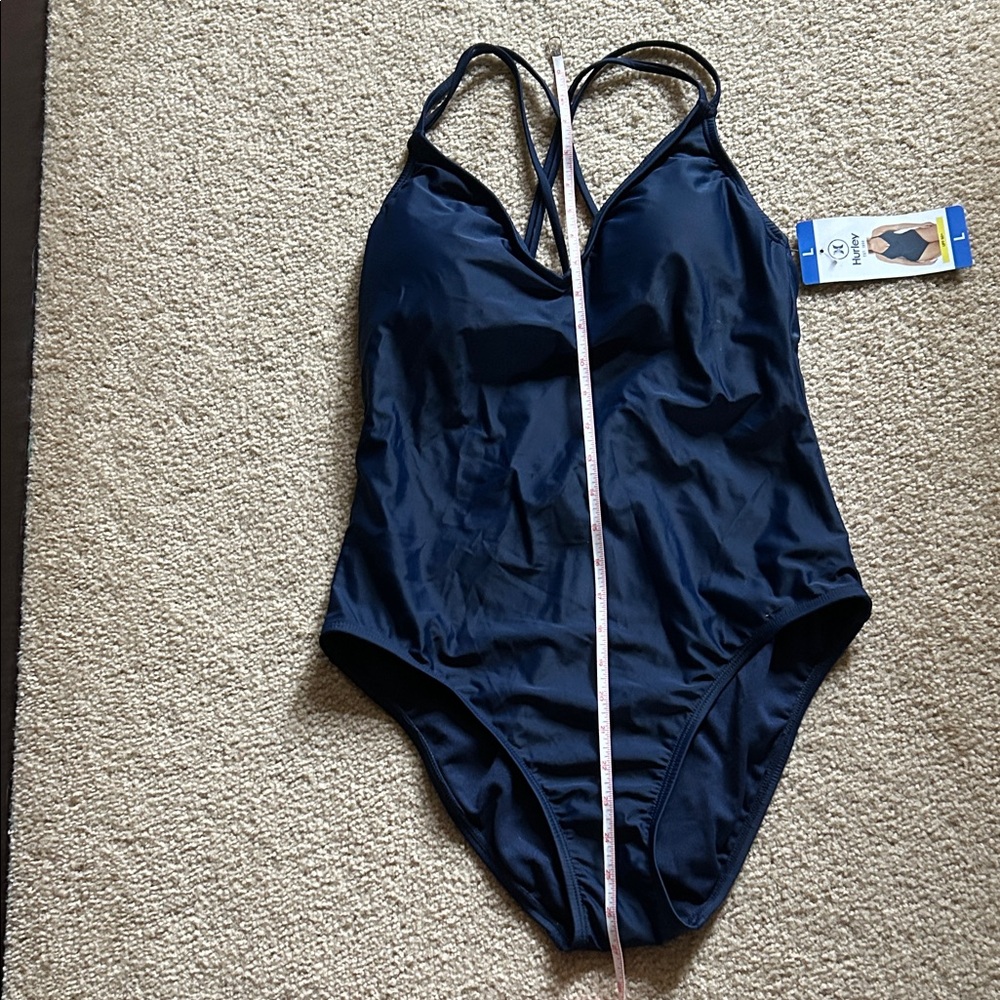 Hurley Dark Blue One-Piece Swimsuit